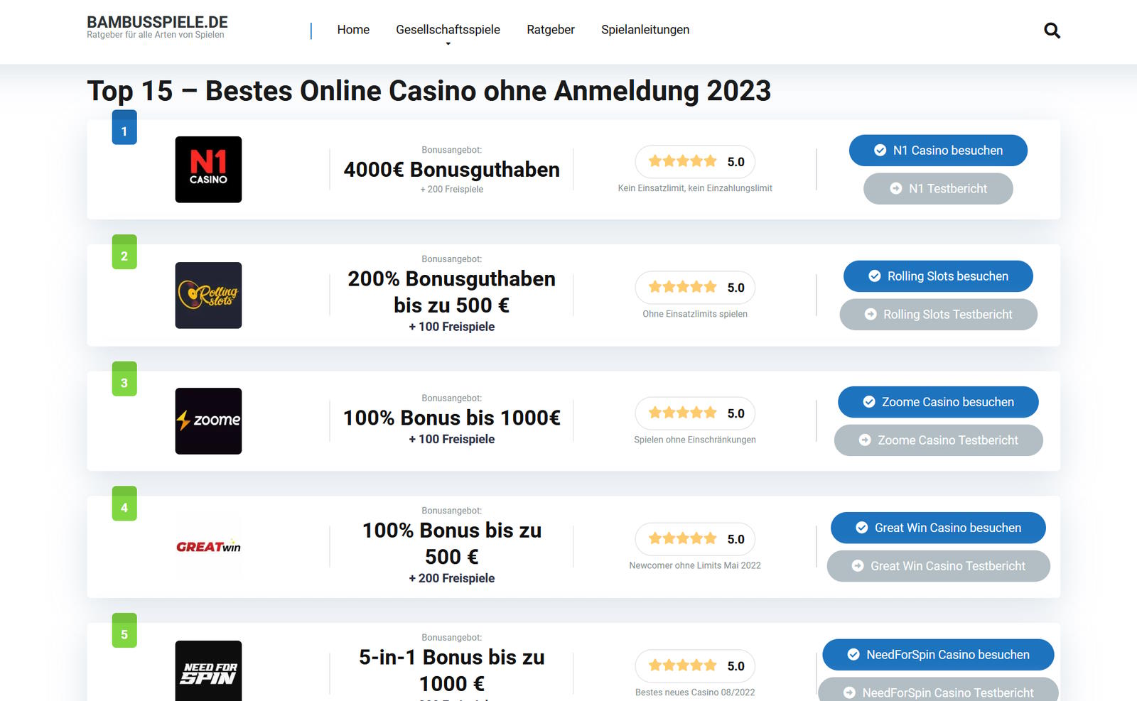 online casino ohne anmeldung