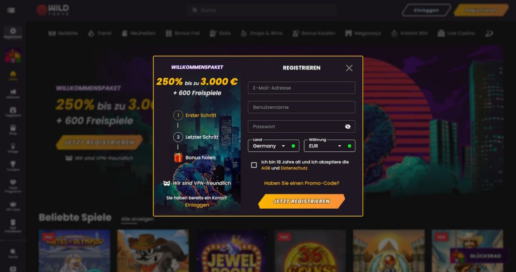 WildTokyo 8 Wild Tokyo Registrieren