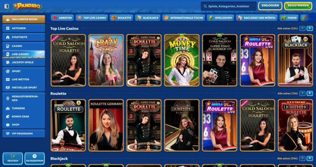 Pandido 2 Pandido Live Casino