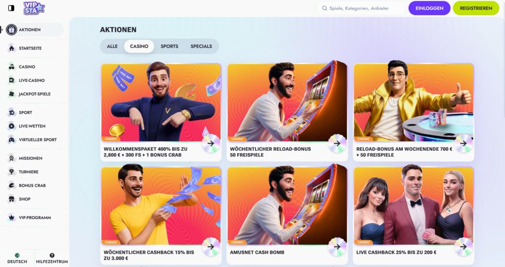 Vipsta 6 Vipsta Casino Bonus