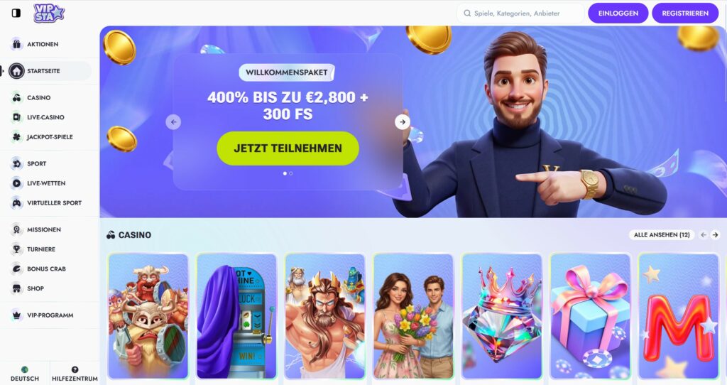 Vipsta 1 Vipsta Casino Startseite
