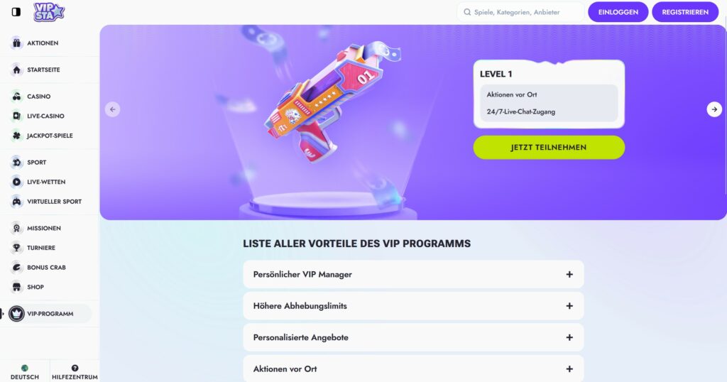 Vipsta 9 Vipsta VIP Programm