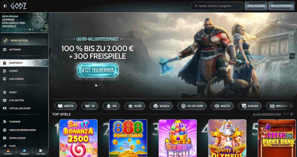 Godz Casino Startseite