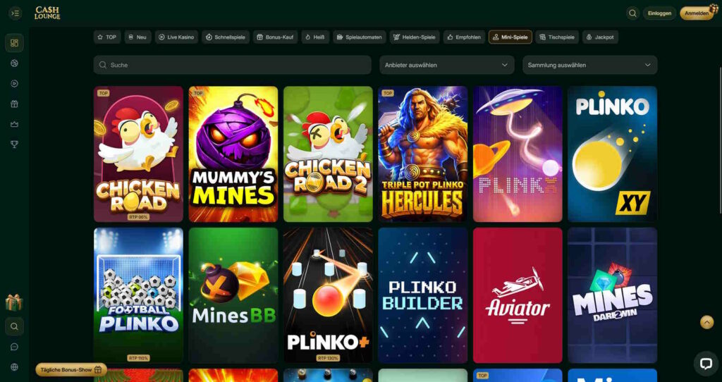 CashLounge 6 CashLounge Minispiele