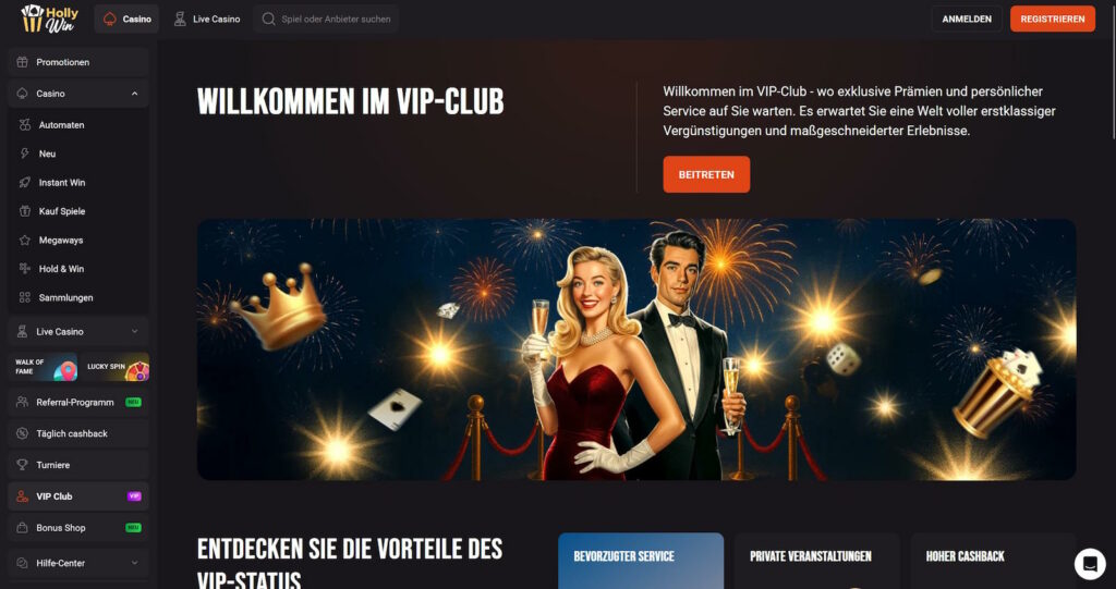 Hollywin 9 Hollywin VIP Club