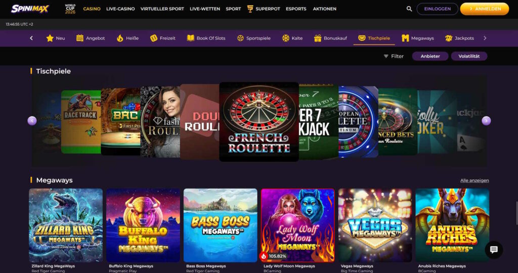 Spinimax 4 Spinimax Casino Tischspiel