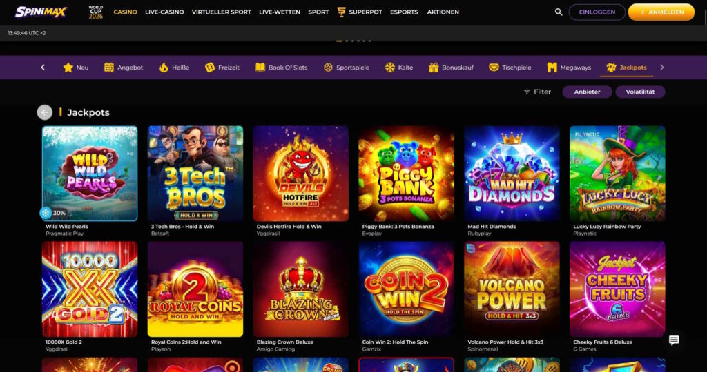 Spinimax 5 Spinimax Jackpots